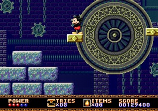 une photo d'Ã©cran de Castle of Illusion sur Sega Megadrive